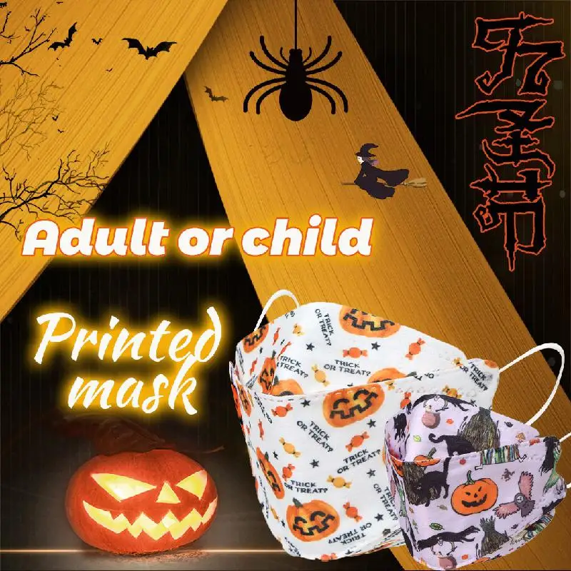 Halloween Christmas Print KN95 Mask FFP2 Face Mask Thin Section Breathable Protection 4Layer Colour Dust-proof Mouth Mascarillas
Halloween Christmas Print KN95 Mask FFP2 Face Mask Thin Section Breathable Protection 4Layer Colour Dust-proof Mouth Mascarillas