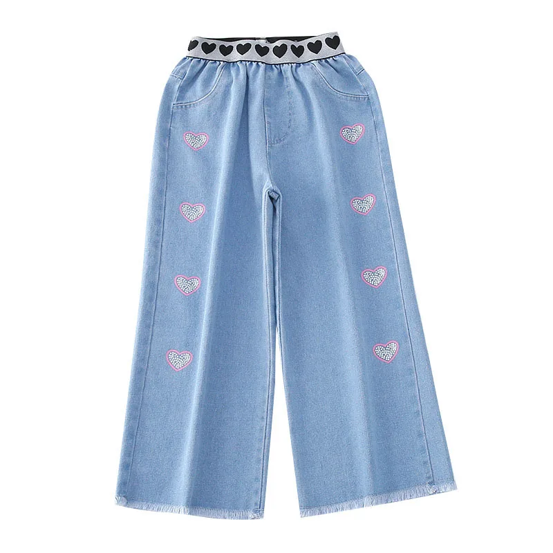 Summer Girls Denim Wide-Leg Pants Outer Wear Fashion 2021 New Medium And Large Children'S Teenagers Loose Love Long Trousers
Summer Girls Denim Wide-Leg Pants Outer Wear Fashion 2021 New Medium And Large Children'S Teenagers Loose Love Long Trousers