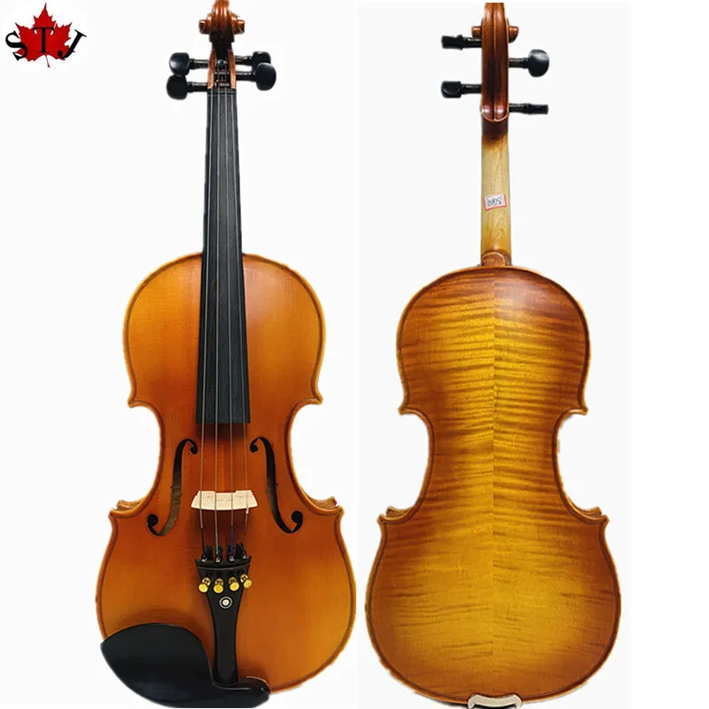 Скрипка ручной работы Strad style Song Maestro 4/4 резьба на шею и ребра большой мощный звук