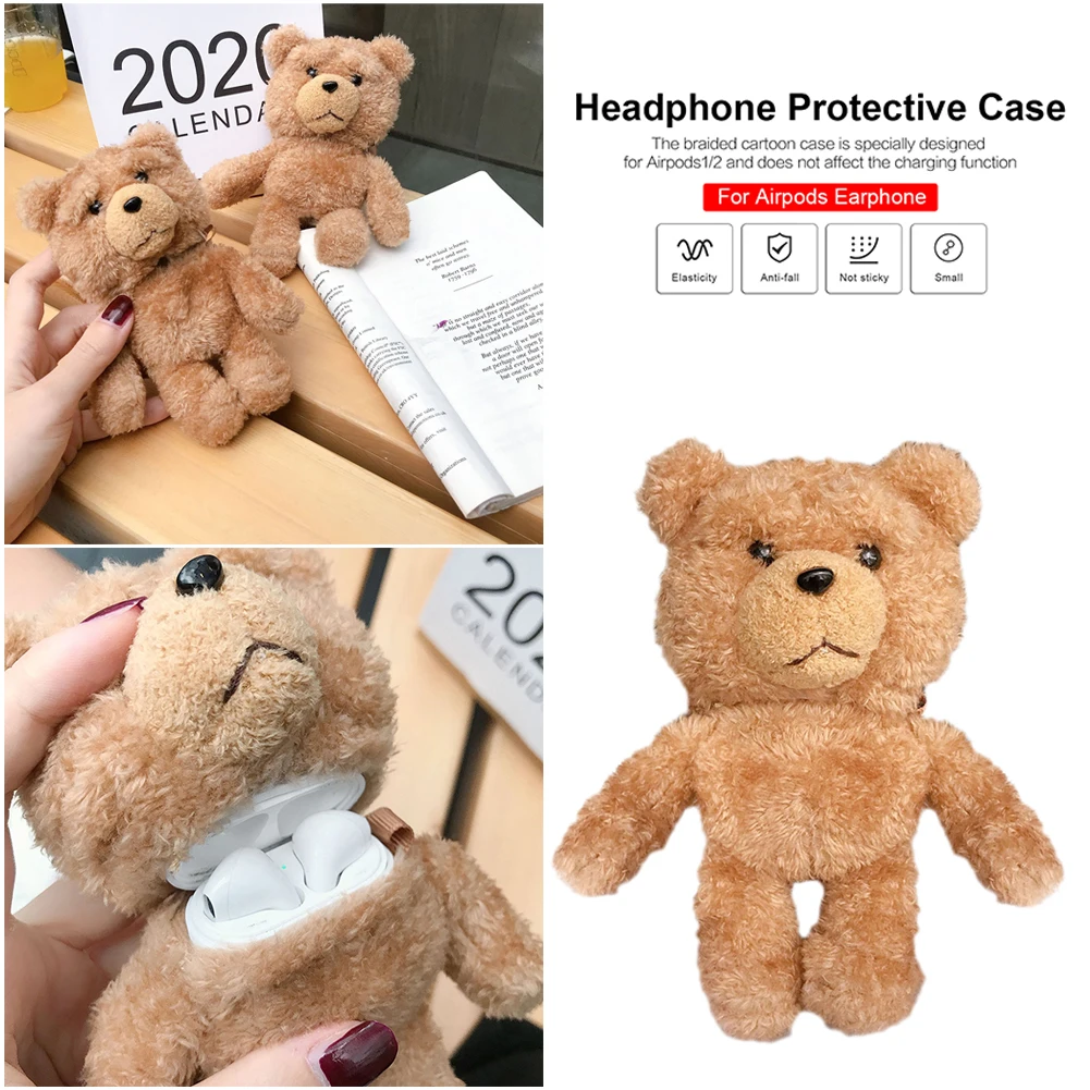 Силиконовый чехол с защитой от падения для Airpods 1/2, защитный чехол для наушников в форме медведя, защитный чехол для Air Pods, милый Футляр для за... 
Силиконовый чехол с защитой от падения для Airpods 1/2, защитный чехол для наушников в форме медведя, защитный чехол для Air Pods, милый Футляр для за...