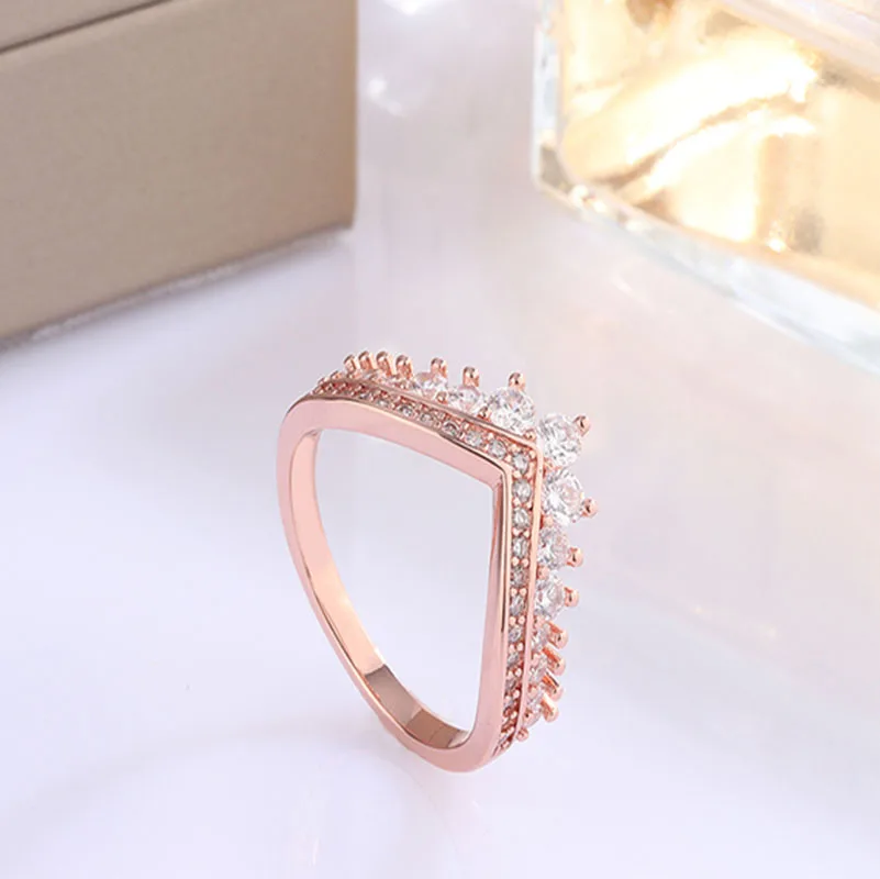100% 925 Sterling Silver Pan Ring New Princess Wish Crown Temperament Rose Gold Ring For Women Wedding Party Fashion Jewelry
100% 925 Sterling Silver Pan Ring New Princess Wish Crown Temperament Rose Gold Ring For Women Wedding Party Fashion Jewelry