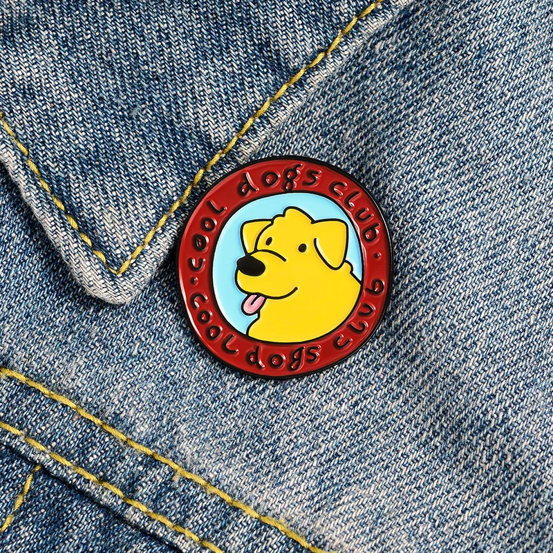 Эмалированные значки на булавке в виде собаки с надписью Cool Dogs | Украшения и