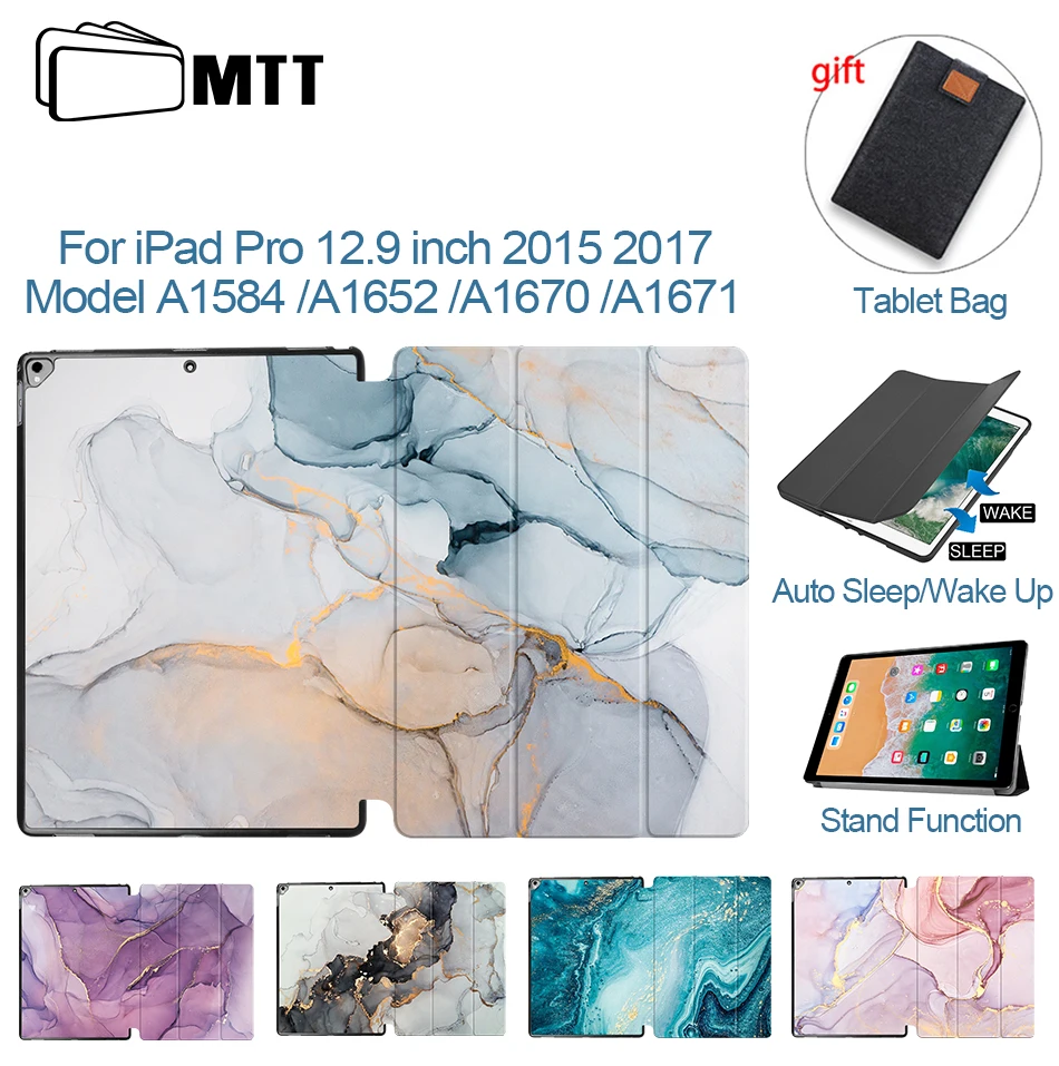 MTT 2015 2017 Marble Tablet Case for iPad Pro 12.9 inch PU Leather Folio Flip Stand Smart Cover Funda A1670 A1671 A1584 A1652
MTT 2015 2017 Marble Tablet Case for iPad Pro 12.9 inch PU Leather Folio Flip Stand Smart Cover Funda A1670 A1671 A1584 A1652