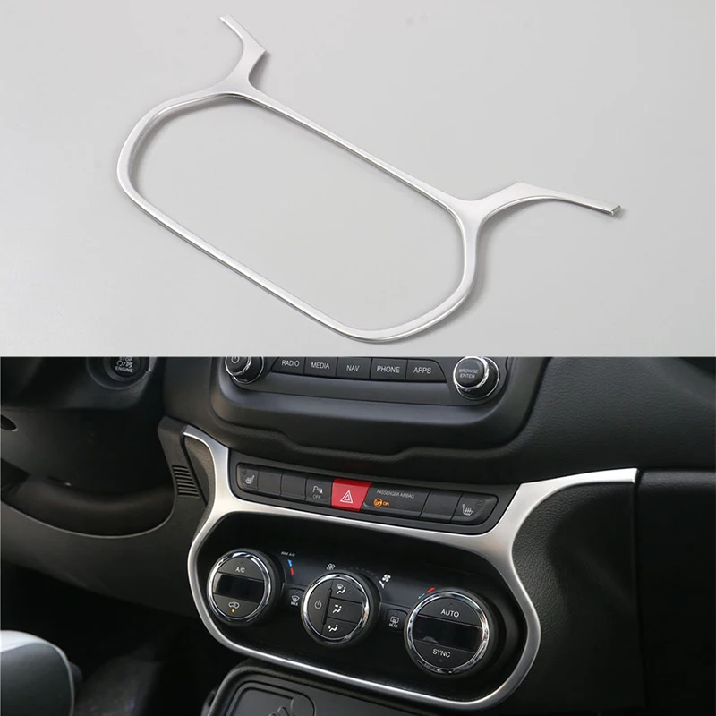 For Jeep Renegade 2014- 2019 Car Accessories Central Control Air Conditioning Button CD Decoration Panel Trim frame Trim cover
For Jeep Renegade 2014- 2019 Car Accessories Central Control Air Conditioning Button CD Decoration Panel Trim frame Trim cover