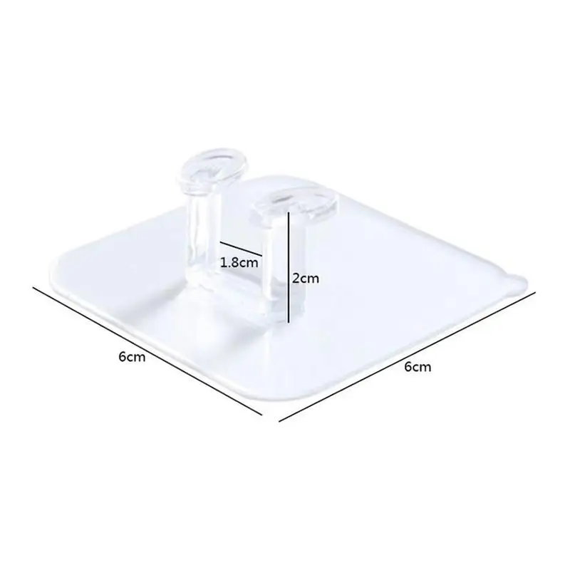 6Pc Transparent Wall Storage Hook Punch-Free Power Socket Hanger Kitchen Stealth Hook Suction Wall Holder Adhesive Plug Bat Q1F4
6Pc Transparent Wall Storage Hook Punch-Free Power Socket Hanger Kitchen Stealth Hook Suction Wall Holder Adhesive Plug Bat Q1F4