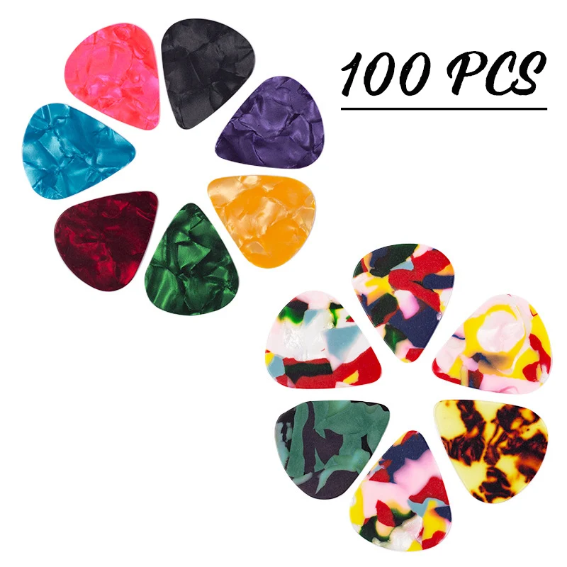 100Pcs New Acoustic Picks Guitar Picks Plectrum Celluloid Electric Smooth Guitar Pick Accessories 0.46mm 0.71mm 0.96mm
100Pcs New Acoustic Picks Guitar Picks Plectrum Celluloid Electric Smooth Guitar Pick Accessories 0.46mm 0.71mm 0.96mm