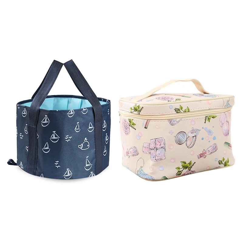 NEW-Collapsible Foot Bath Basin, Portable Travel Foot Tub Bucket & Large PU Cosmetic Bag Travel Cosmetic Bag Beige
NEW-Collapsible Foot Bath Basin, Portable Travel Foot Tub Bucket & Large PU Cosmetic Bag Travel Cosmetic Bag Beige