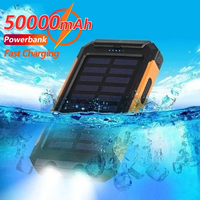 2021 50000mAh Solar Power Bank Portable Waterproof External Battery with SOS LED Light Outdoor Travel for Iphone Samsung Xiaomi
2021 50000mAh Solar Power Bank Portable Waterproof External Battery with SOS LED Light Outdoor Travel for Iphone Samsung Xiaomi