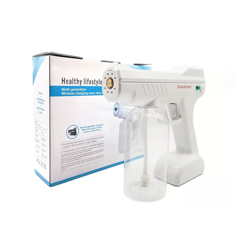 Household Sterilizer USB Charging Handheld Spray Gun, Indoor Blue Light Sterilization And Deodorizing Disinfection Gun For Car
Household Sterilizer USB Charging Handheld Spray Gun, Indoor Blue Light Sterilization And Deodorizing Disinfection Gun For Car