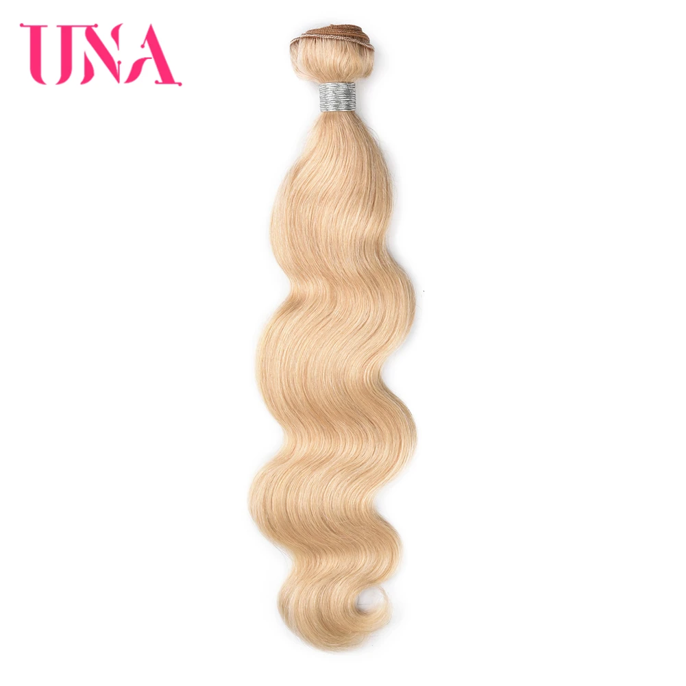 

Brazilian Body Wave Human Hair Bundles 100% Human Hair Weaves #613 UNA Remy Hair Bundles 1/3/4 Bundles Pack 12-18 Inches