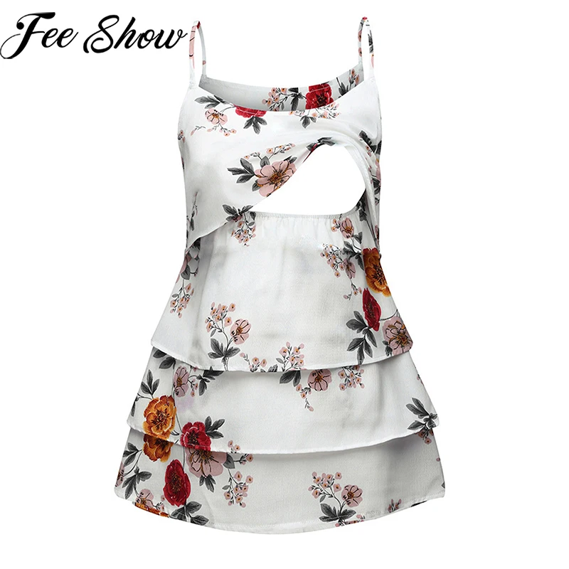 Maternity Clothes Plus Size Tees Pregnant Strappy Tiered Vest Sleeveles Nursing Tank Tops Pregnancy Breastfeeding Blouse T-Shirt
Maternity Clothes Plus Size Tees Pregnant Strappy Tiered Vest Sleeveles Nursing Tank Tops Pregnancy Breastfeeding Blouse T-Shirt