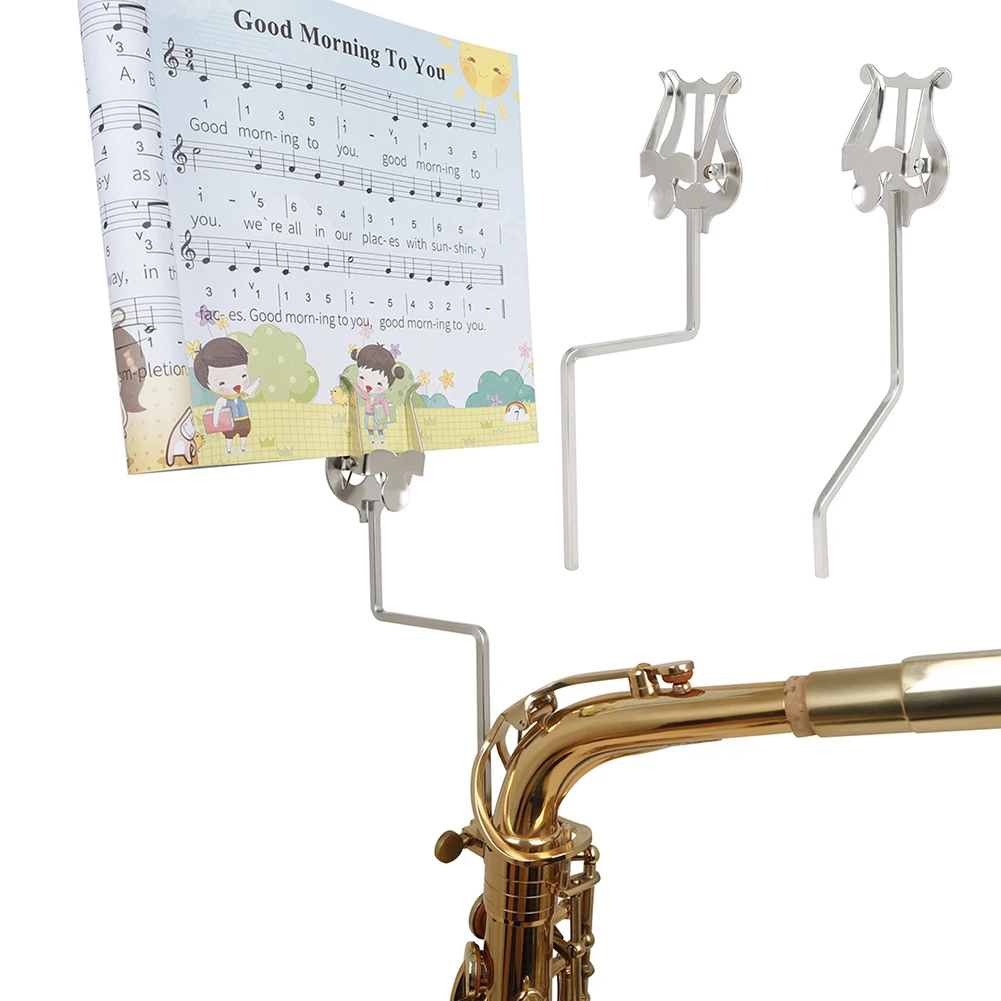 Alto Saxophone Musical Sheet Clip Sax Lyre Marching Spectrum Clamp-On Fixing Holder for Beginner Playing Accessories
Alto Saxophone Musical Sheet Clip Sax Lyre Marching Spectrum Clamp-On Fixing Holder for Beginner Playing Accessories