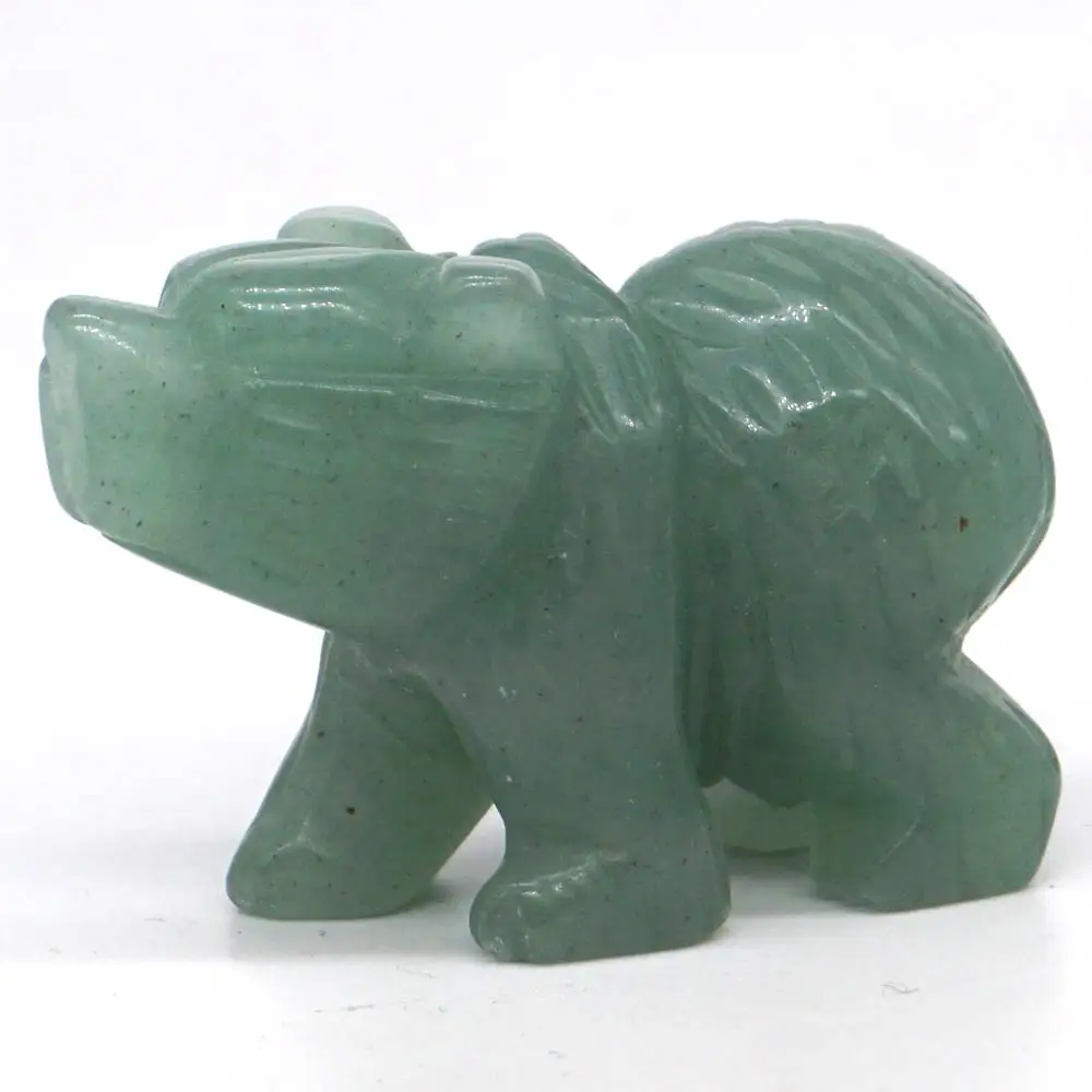 Bear Figurine 2" Natural Gemstone Green Aventurine Crystal Healing Reiki Statue Rock Decor
Bear Figurine 2" Natural Gemstone Green Aventurine Crystal Healing Reiki Statue Rock Decor