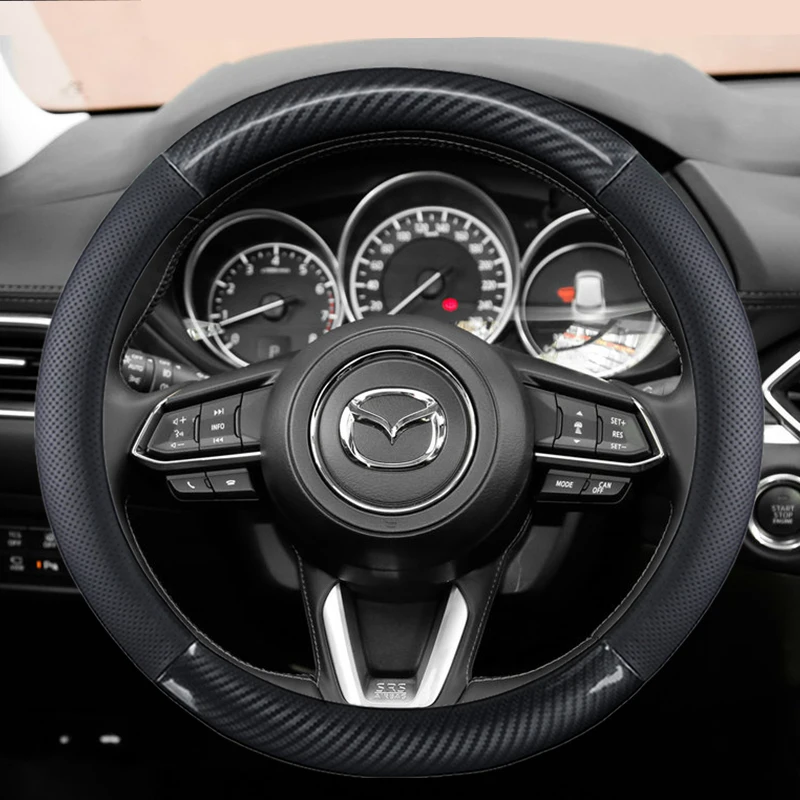 Genuine leather Car Steering Wheel Cover Anti-Slip for Mazda 2 3 5 6 8 RX MX CX30 CX5 CX7 CX3 CX9 Atenza AXELA 38cm Accessories
Genuine leather Car Steering Wheel Cover Anti-Slip for Mazda 2 3 5 6 8 RX MX CX30 CX5 CX7 CX3 CX9 Atenza AXELA 38cm Accessories