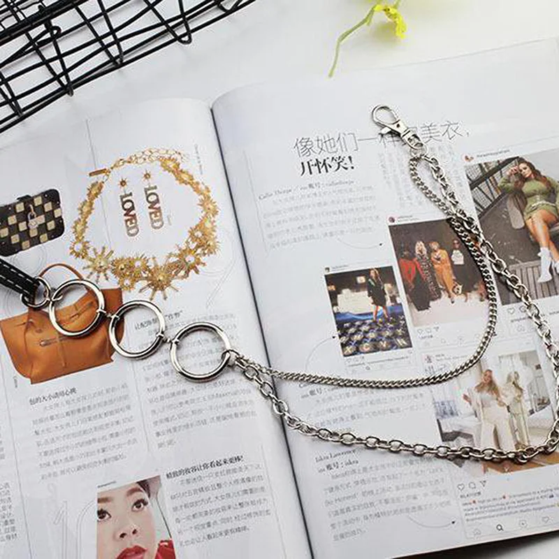 Women PU Leather Belt With Chain Punk Double Circle Adjustable Pin Buckle Belts Adjustable Pin Buckle Black Leather Belt
Women PU Leather Belt With Chain Punk Double Circle Adjustable Pin Buckle Belts Adjustable Pin Buckle Black Leather Belt