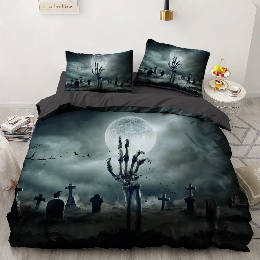 3D Black Quilt Cover Sets Custom Design Demon Comforther Case Pillow Sham King Queen Super King Twin Full Size Modern Bedclothes
3D Black Quilt Cover Sets Custom Design Demon Comforther Case Pillow Sham King Queen Super King Twin Full Size Modern Bedclothes