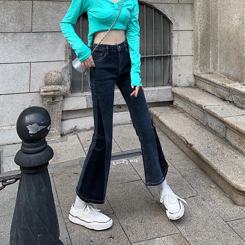 Cheap wholesale 2021 spring summer autumn new fashion casual Denim women Pants woman female OL bell bottom jeans Ay0731 
Cheap wholesale 2021 spring summer autumn new fashion casual Denim women Pants woman female OL bell bottom jeans Ay0731