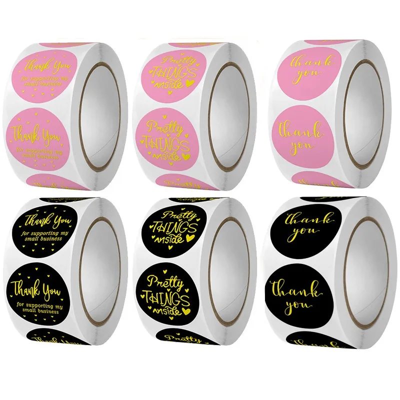 500pcs Thank you Stickers for Small Business Pink Gold Foil Thank You Sealing Stickers for Bubble Mailers and Gift Bags Package
500pcs Thank you Stickers for Small Business Pink Gold Foil Thank You Sealing Stickers for Bubble Mailers and Gift Bags Package