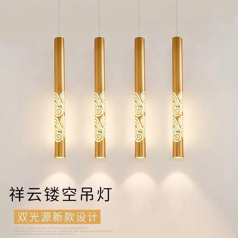 D6cm L60cm 5W Golden Led Pendant Lights Bar Hotel Cylindrical Long Tube Creative Hollow Loft Hanglamp Gold Hanging Lamp Shade
D6cm L60cm 5W Golden Led Pendant Lights Bar Hotel Cylindrical Long Tube Creative Hollow Loft Hanglamp Gold Hanging Lamp Shade