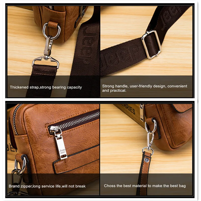 JEEP BULUO Multi-function Business Handbags Men New Man's Shoulder Bag Large Capacity Leather Messenger Bags Crossbody Fashion
JEEP BULUO Multi-function Business Handbags Men New Man's Shoulder Bag Large Capacity Leather Messenger Bags Crossbody Fashion
