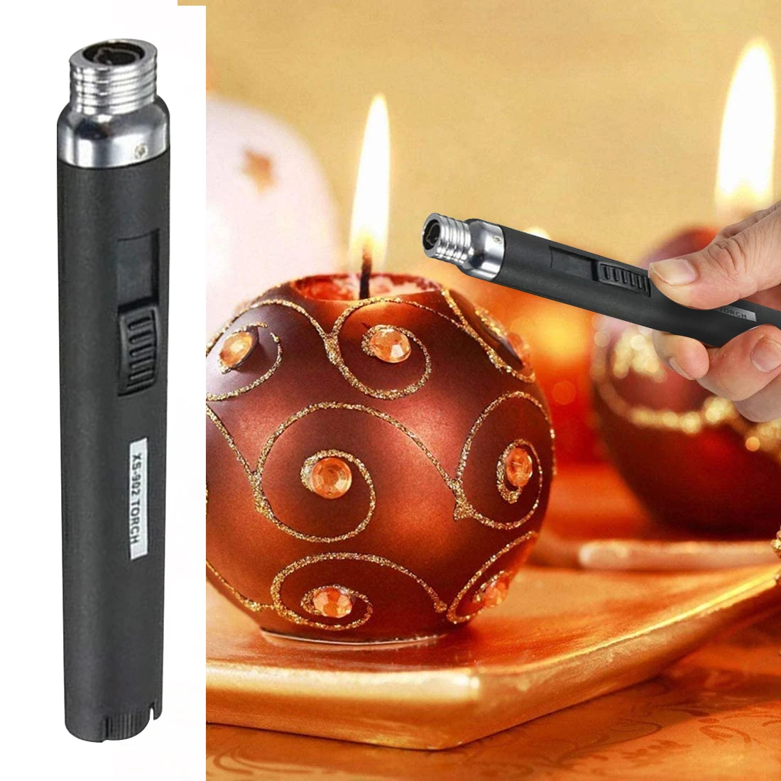 Outdoor 1300 Degree Torch Lighter Jet Flame Pencil Butane Refillable Gas Welding Refillable Pen Fuel
Outdoor 1300 Degree Torch Lighter Jet Flame Pencil Butane Refillable Gas Welding Refillable Pen Fuel