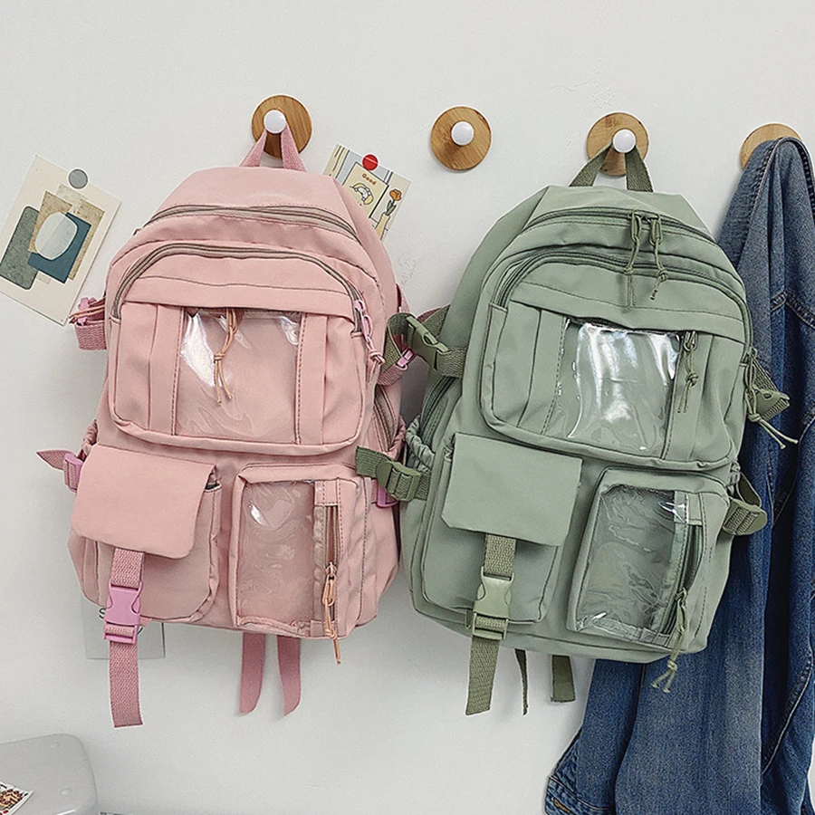 Fashion Women Backpack Large Capacity Nylon Waterproof Anti-Theft Schoolbag Teenager Girls Travel Backpack With Many Pockets
Fashion Women Backpack Large Capacity Nylon Waterproof Anti-Theft Schoolbag Teenager Girls Travel Backpack With Many Pockets