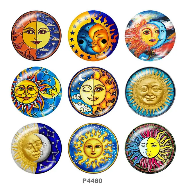 SUN MOON Art 12mm/18mm/20mm/25mm/30mm/40mm Round glass cabochon flat back Making findings snap button jewelry P4460
SUN MOON Art 12mm/18mm/20mm/25mm/30mm/40mm Round glass cabochon flat back Making findings snap button jewelry P4460