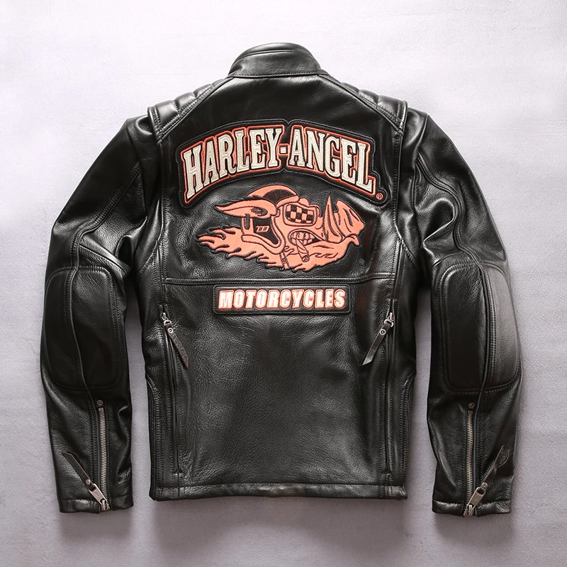 Motorcycle 2021 Men's Leather Jacket with pig pattern Slim Fit Cow leather moto biker jacket men fashion leather coat male
Motorcycle 2021 Men's Leather Jacket with pig pattern Slim Fit Cow leather moto biker jacket men fashion leather coat male