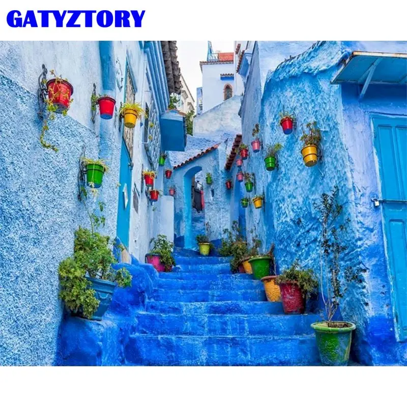 Картина по номерам GATYZTORY, набор «сделай сам» с изображением синего уличного пейзажа, домашние живописи ручной работы, рисование на холсте, д...
Картина по номерам GATYZTORY, набор «сделай сам» с изображением синего уличного пейзажа, домашние живописи ручной работы, рисование на холсте, д...
