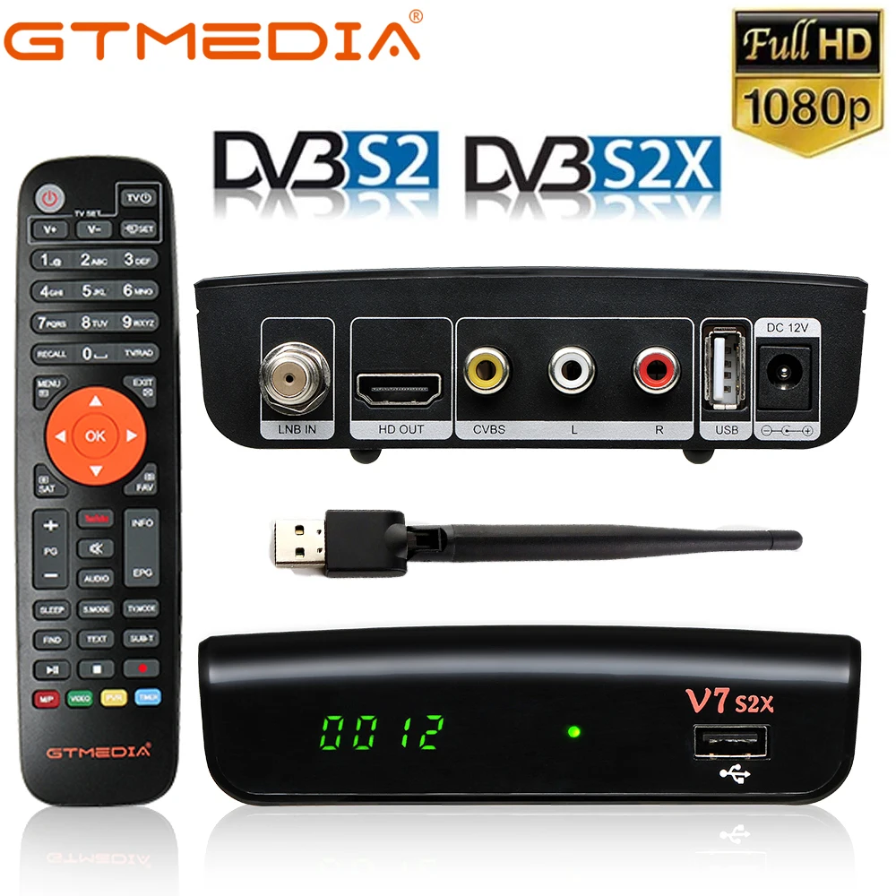 NEW Spain satellite tv receiver Gtmedia V7S2X Combo decoder Supports DVB-S/S2/S2X Work IKS/CS YouTude with USB wifi antenna STB
NEW Spain satellite tv receiver Gtmedia V7S2X Combo decoder Supports DVB-S/S2/S2X Work IKS/CS YouTude with USB wifi antenna STB