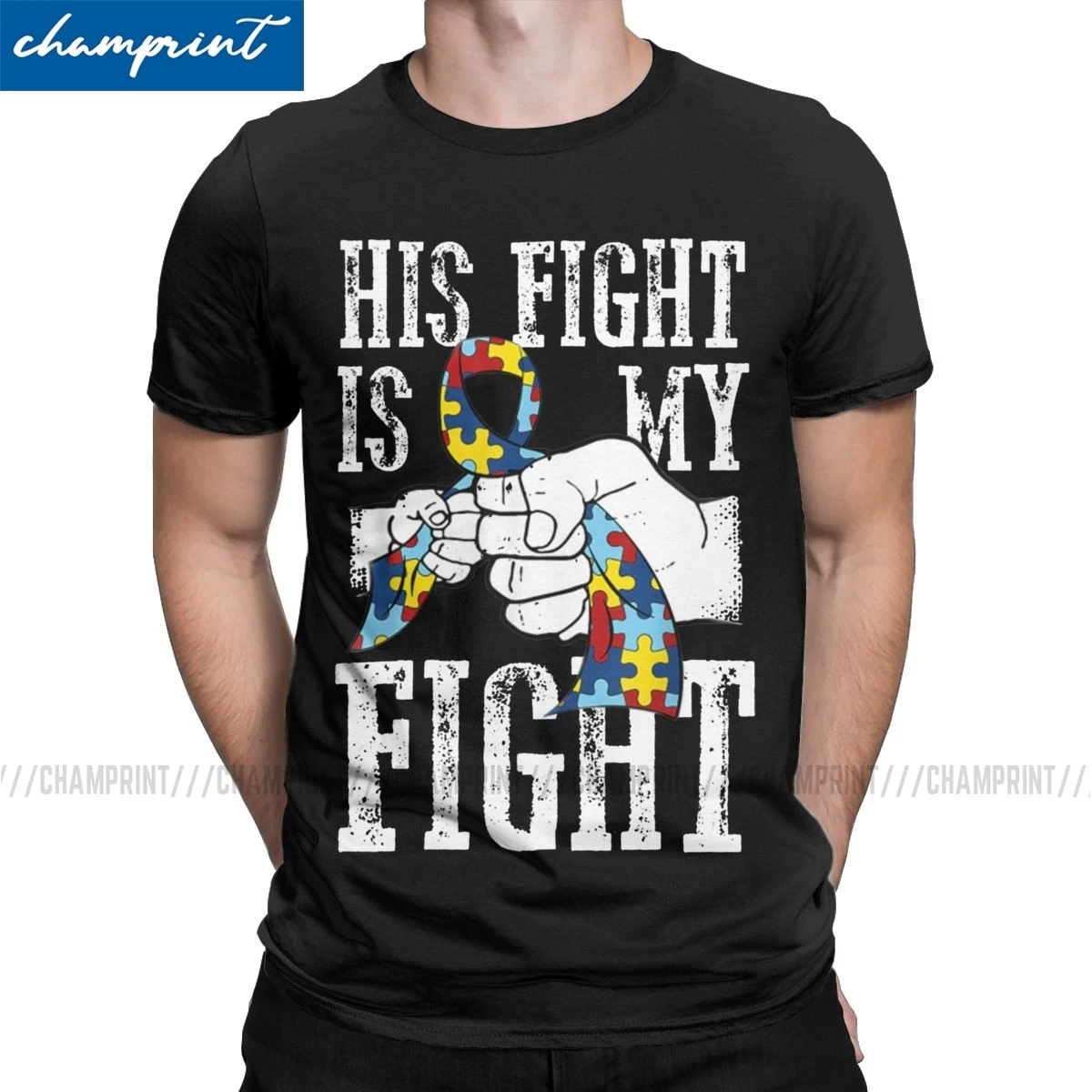 Autism Awareness And Support His Fight Is My Fight Men's T Shirts Autismo Autistic Humor Tees Cotton Big Size Clothes
Autism Awareness And Support His Fight Is My Fight Men's T Shirts Autismo Autistic Humor Tees Cotton Big Size Clothes