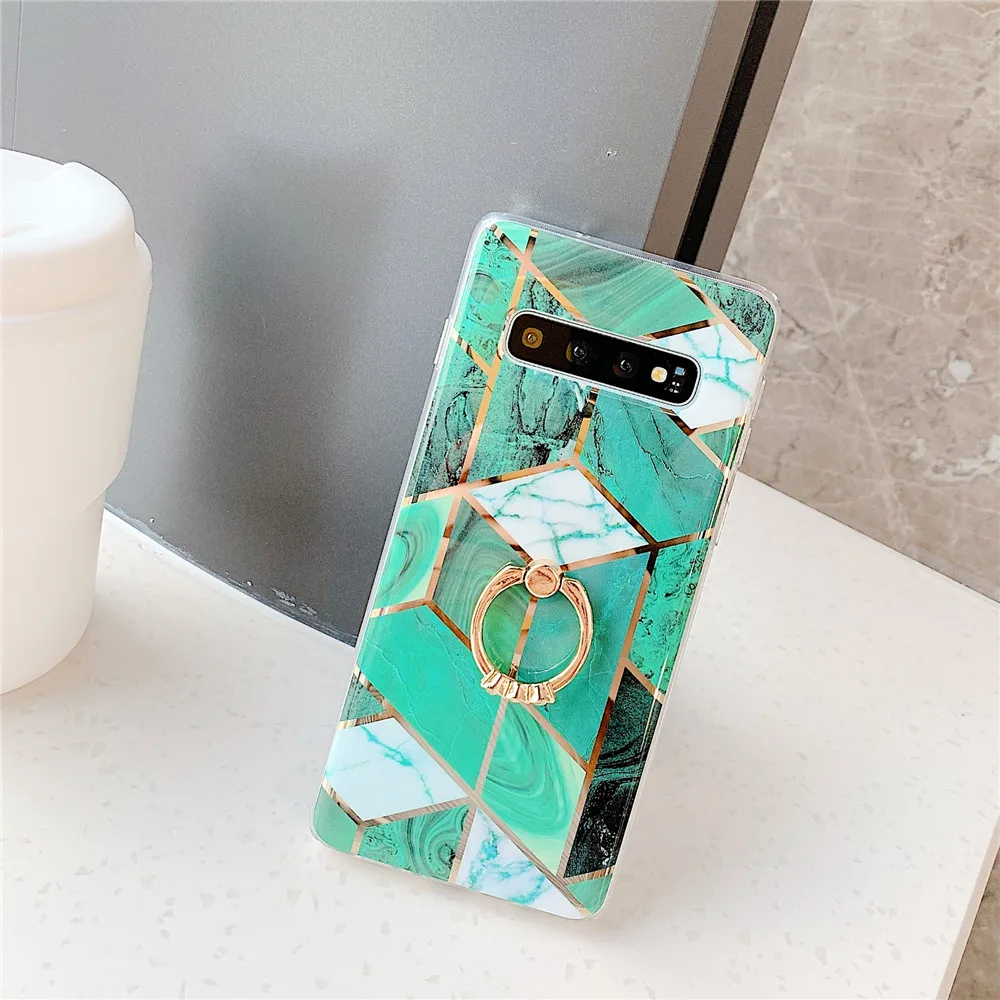 Чехол с мраморным цветком для Samsung Galaxy A40 A50 A70 S10P задняя крышка мягкий силиконовый