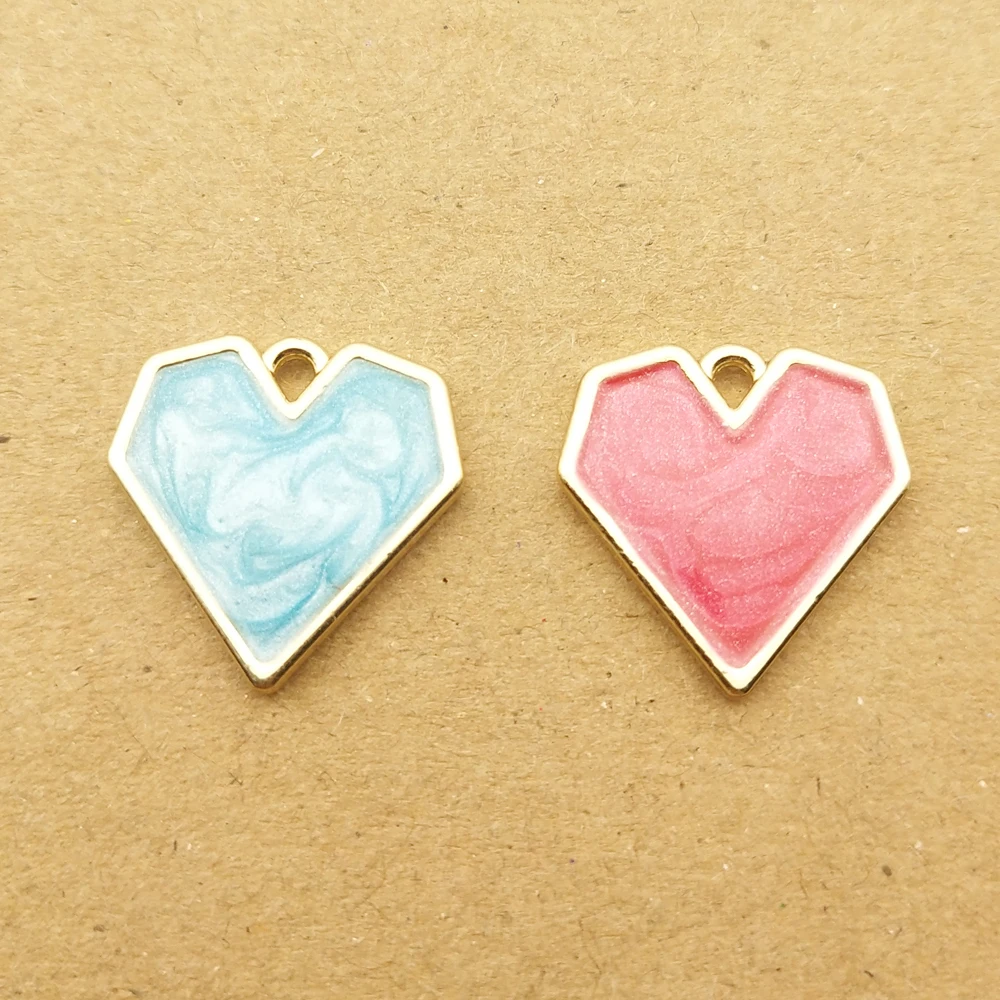 10pcs 16x16mm enamel heart charm for jewelry making and crafting earring pendant necklace bracelet charm
10pcs 16x16mm enamel heart charm for jewelry making and crafting earring pendant necklace bracelet charm