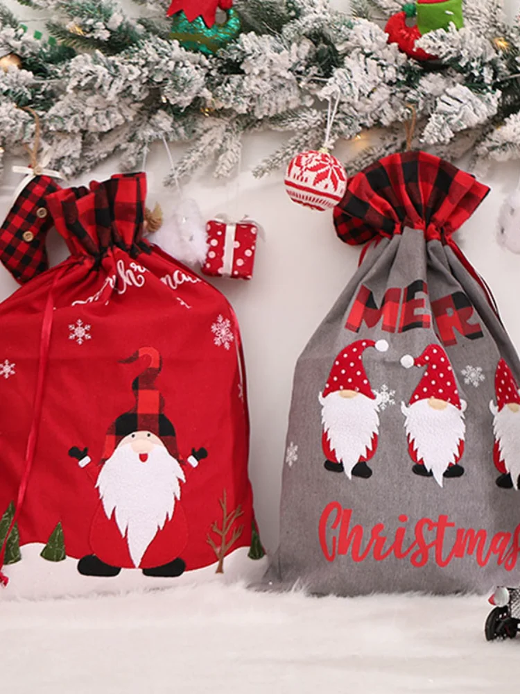 Large Christmas Candy Gift Bag Large Christmas Linen Handbag Lattice Side Drawstring Tote Bag Kids Pocket Gift
Large Christmas Candy Gift Bag Large Christmas Linen Handbag Lattice Side Drawstring Tote Bag Kids Pocket Gift