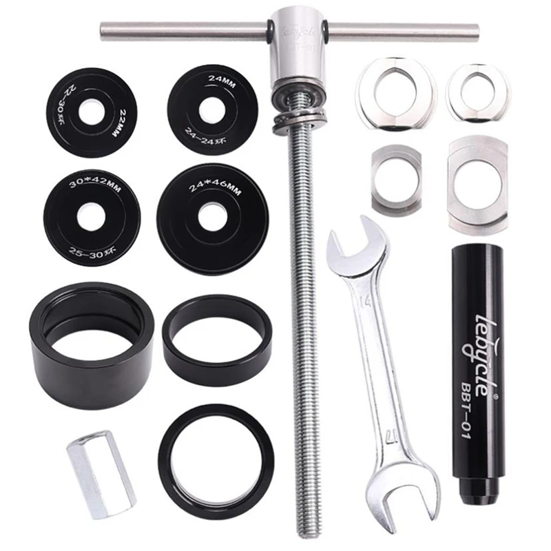 Lebycle Bicycle Bottom Bracket Install and Removal Tool Axle Disassembly for BB86/PF30/92/386 Mountain Bike Road Fixed Gear
Lebycle Bicycle Bottom Bracket Install and Removal Tool Axle Disassembly for BB86/PF30/92/386 Mountain Bike Road Fixed Gear