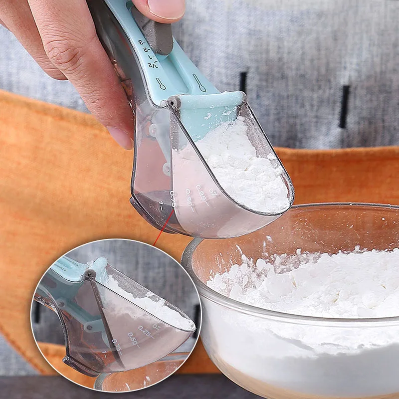 Adjustable Measuring Spoon Measuring Scoop Portable Metering Spoon Multi-functional Measuring Spoon Tools Kitchen Accessories
Adjustable Measuring Spoon Measuring Scoop Portable Metering Spoon Multi-functional Measuring Spoon Tools Kitchen Accessories