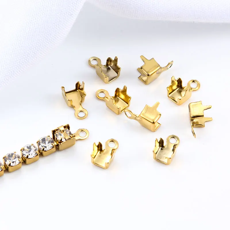 10Pcs/lot Stainless Steel Diamond Chain Necklaces Bracelets Clasps Connection For Jewelry Making Accessories 2mm 3mm Drill Clasp
10Pcs/lot Stainless Steel Diamond Chain Necklaces Bracelets Clasps Connection For Jewelry Making Accessories 2mm 3mm Drill Clasp