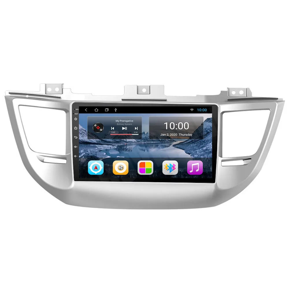 Автомагнитола для Hyundai Tucson IX35 2016 2017 Android 10 автомобильное радио стерео GPS навигация