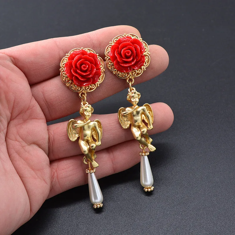1pair Victoria Retro Style Coral Baroque Pearl Ear Dangle Drop Earrings Cameo Long Tassel Eardrop Hoop For Women Antique Jewelry
1pair Victoria Retro Style Coral Baroque Pearl Ear Dangle Drop Earrings Cameo Long Tassel Eardrop Hoop For Women Antique Jewelry