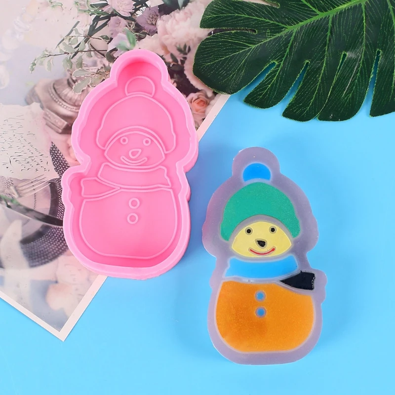 Pineapple House Snowman Keychain Epoxy Resin Mold Jewelry Pendants Silicone Mould DIY Crafts Decorations Casting Tools
Pineapple House Snowman Keychain Epoxy Resin Mold Jewelry Pendants Silicone Mould DIY Crafts Decorations Casting Tools