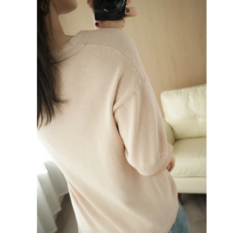 tshirts cotton women summer knitted printed stylish o-neck short casual female pullover half sleeves loose t-shirt
tshirts cotton women summer knitted printed stylish o-neck short casual female pullover half sleeves loose t-shirt