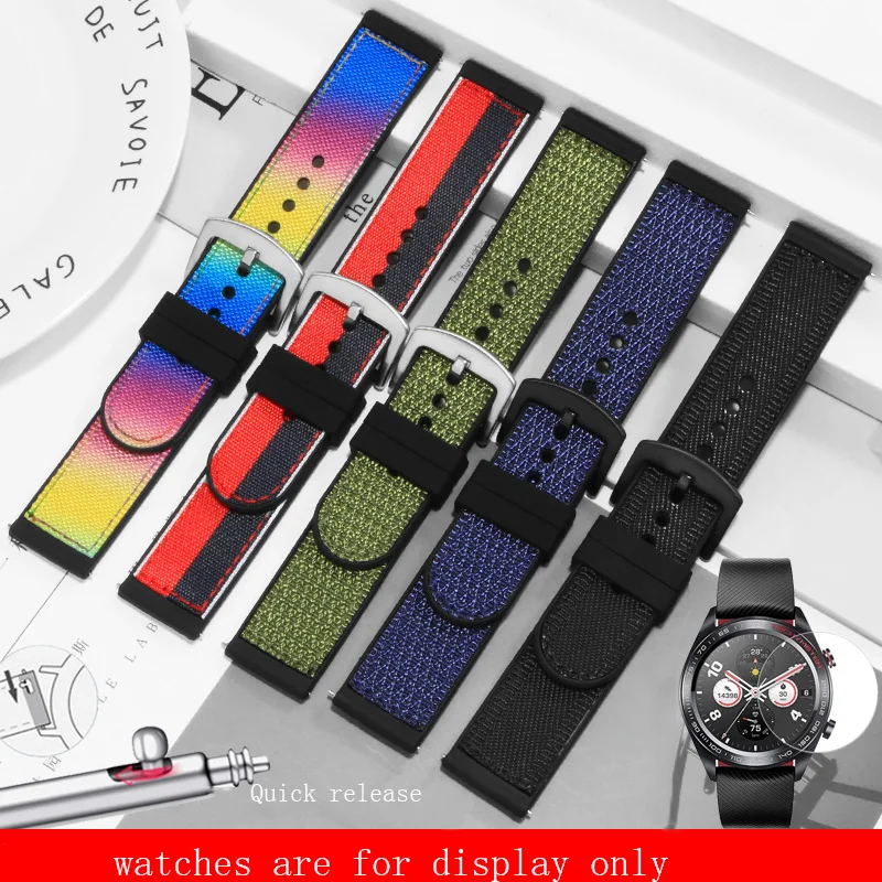 Аксессуары для умных часов, нейлоновый и силиконовый ремешок для часов 20 мм 22 мм, черный, синий браслет для Huawei watch 2 GT, быстросъемный
Аксессуары для умных часов, нейлоновый и силиконовый ремешок для часов 20 мм 22 мм, черный, синий браслет для Huawei watch 2 GT, быстросъемный