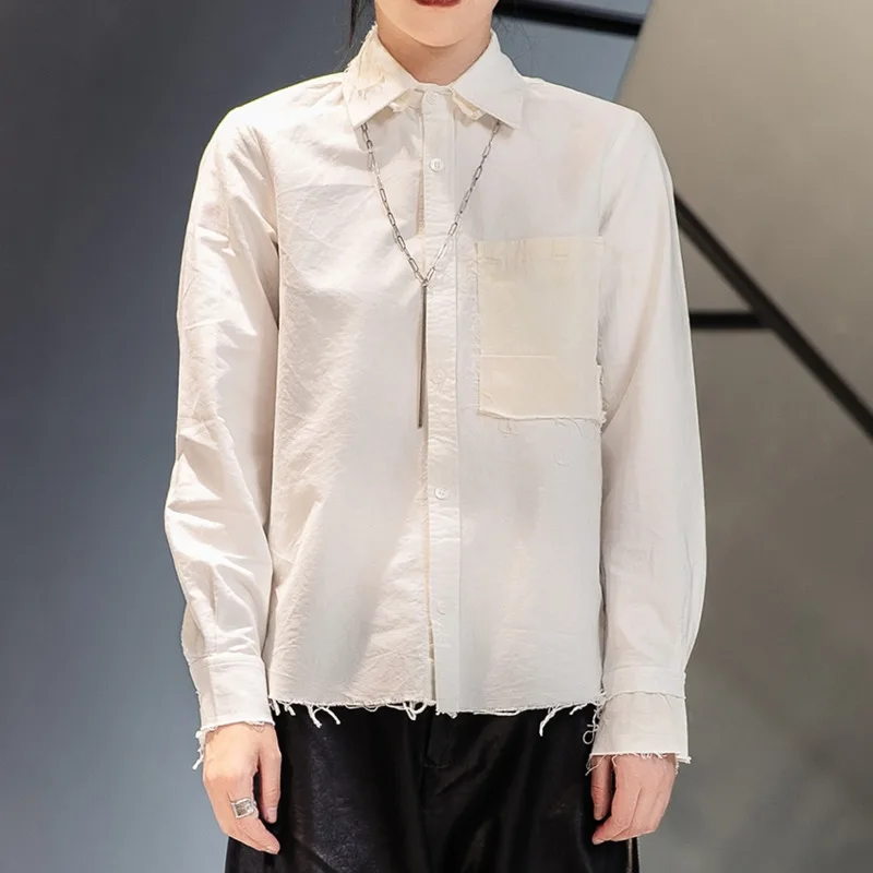 XUXI 2021 Autumn Winter Thin Long Sleeve Shirt Women Single-breasted Splicing Fashion Burrs Top Blouses E4581 
XUXI 2021 Autumn Winter Thin Long Sleeve Shirt Women Single-breasted Splicing Fashion Burrs Top Blouses E4581