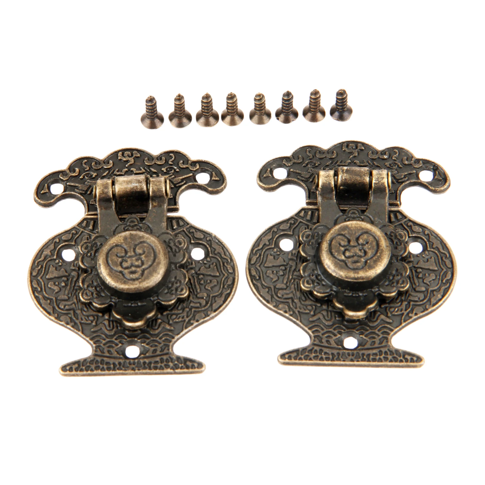 2Pcs Wooden Jewellery Box Vase Buckle Metal Box Hasp Latch Lock Decorative Hasp Antique Bronze Pattern Carved 40mmx51mm
2Pcs Wooden Jewellery Box Vase Buckle Metal Box Hasp Latch Lock Decorative Hasp Antique Bronze Pattern Carved 40mmx51mm