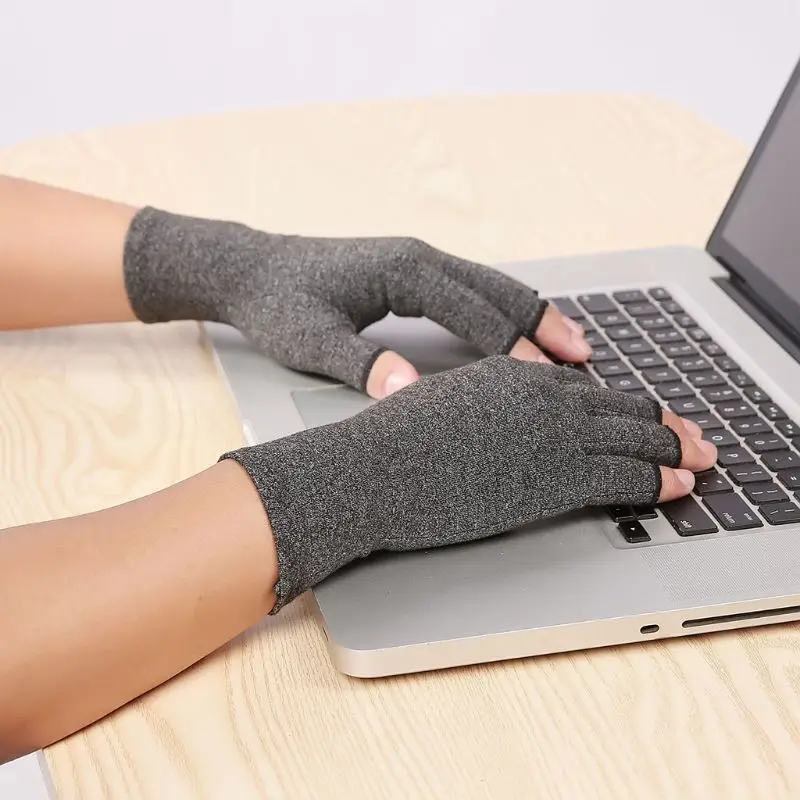 Women Men Arthritis Compression Gloves Fingerless Joint Pain Relief Rheumatoid Osteoarthritis Hand Wrist Support Therapy Mittens
Women Men Arthritis Compression Gloves Fingerless Joint Pain Relief Rheumatoid Osteoarthritis Hand Wrist Support Therapy Mittens