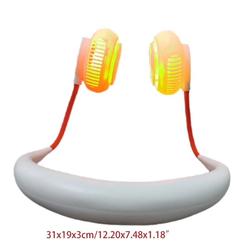 Wearable Neck Fan Rechargeable Hanging Neck Fan LED lights Aromatherapy Function
Wearable Neck Fan Rechargeable Hanging Neck Fan LED lights Aromatherapy Function