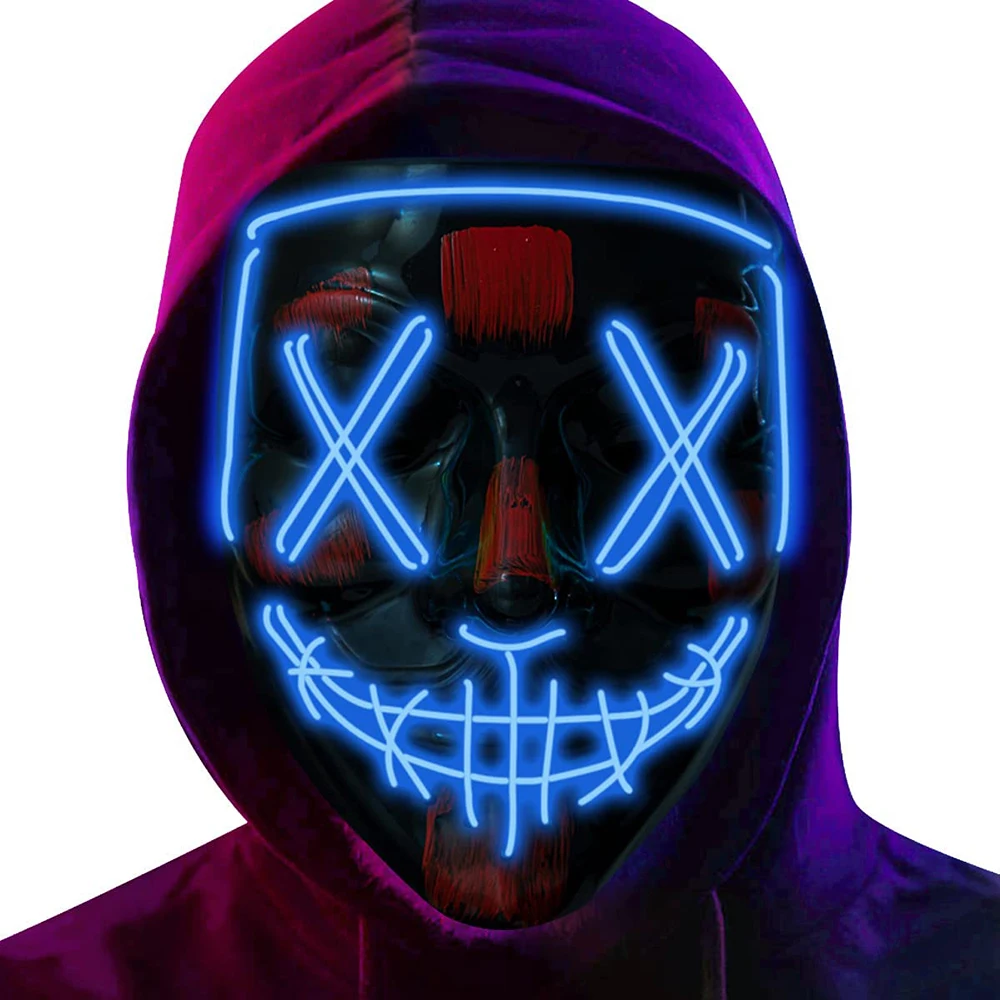 Halloween Women Men Mask LED Light Up Masks for Festival Cosplay Halloween Costume Face Masquerade Parties Carnival Gifts
Halloween Women Men Mask LED Light Up Masks for Festival Cosplay Halloween Costume Face Masquerade Parties Carnival Gifts