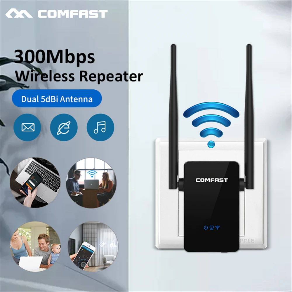 Wireless Wifi Repeater 300Mbps 802.11n/b/g Network Wifi Extender Signal Amplifier Signal Booster Repetidor CF-WR302S 
Wireless Wifi Repeater 300Mbps 802.11n/b/g Network Wifi Extender Signal Amplifier Signal Booster Repetidor CF-WR302S