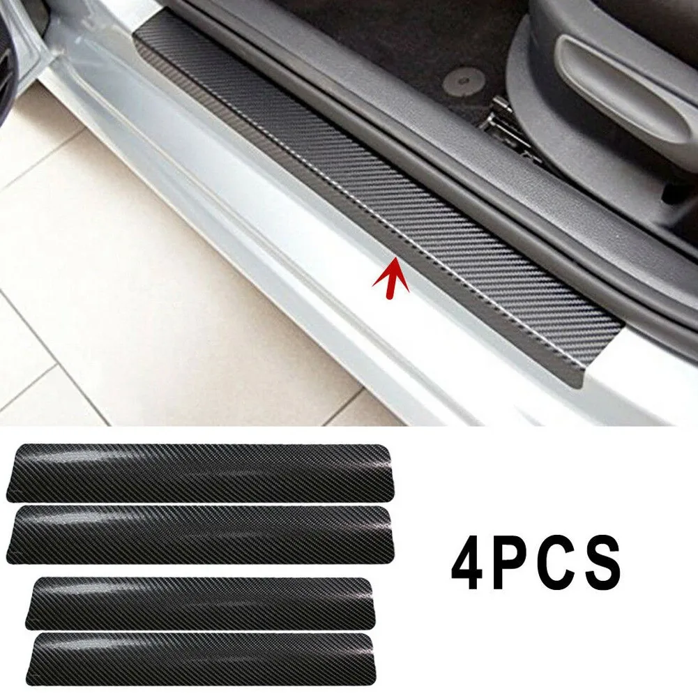 4pcs Car Pedal Protect Stickers Carbon Fiber Accessories Door Sill Scuff Welcome Threshold Protection Sticker 3D Decal Anti-wear
4pcs Car Pedal Protect Stickers Carbon Fiber Accessories Door Sill Scuff Welcome Threshold Protection Sticker 3D Decal Anti-wear
