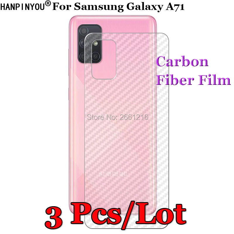 3 шт./лот для Samsung Galaxy A71 A715 6,7 дюйма, 3D противоскользящая задняя защитная пленка из прозрачного углеродного волокна, защитная пленка, наклейка...
3 шт./лот для Samsung Galaxy A71 A715 6,7 дюйма, 3D противоскользящая задняя защитная пленка из прозрачного углеродного волокна, защитная пленка, наклейка...